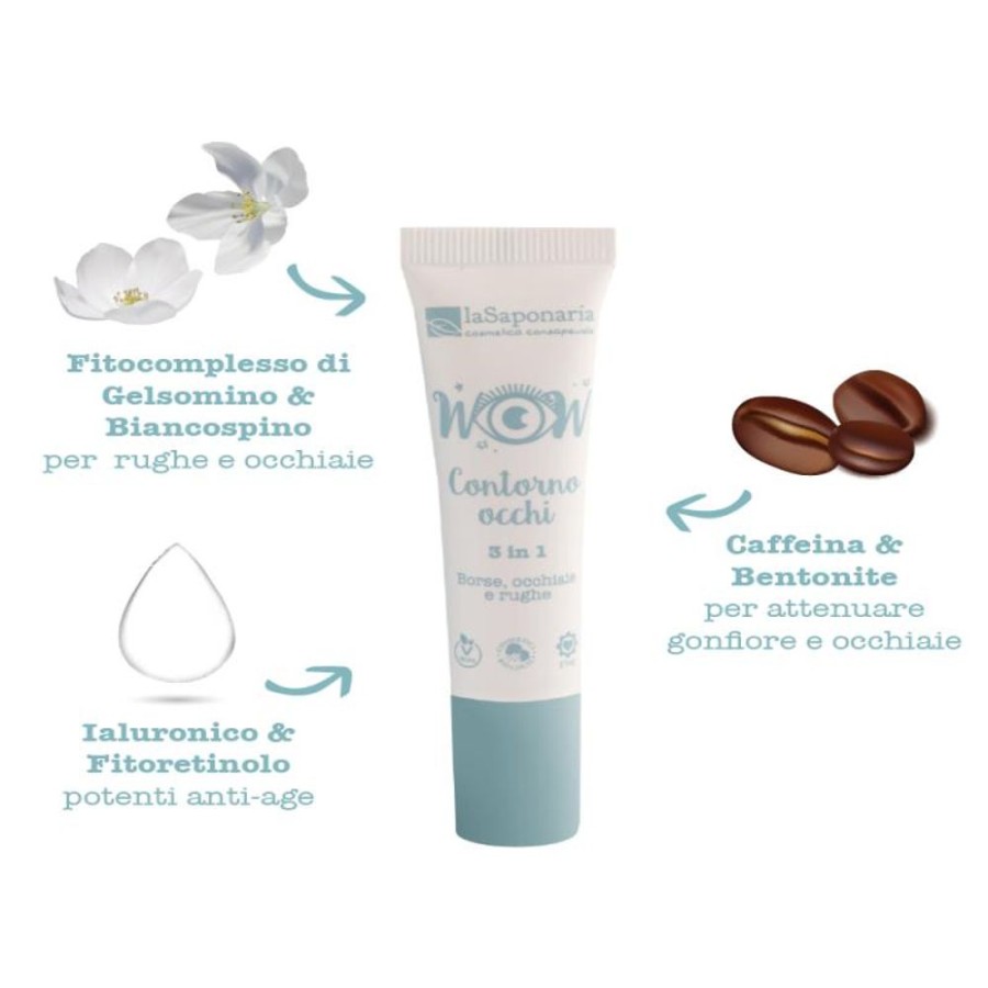 Hot La Saponaria Crema Contorno Occhi 3 In 1