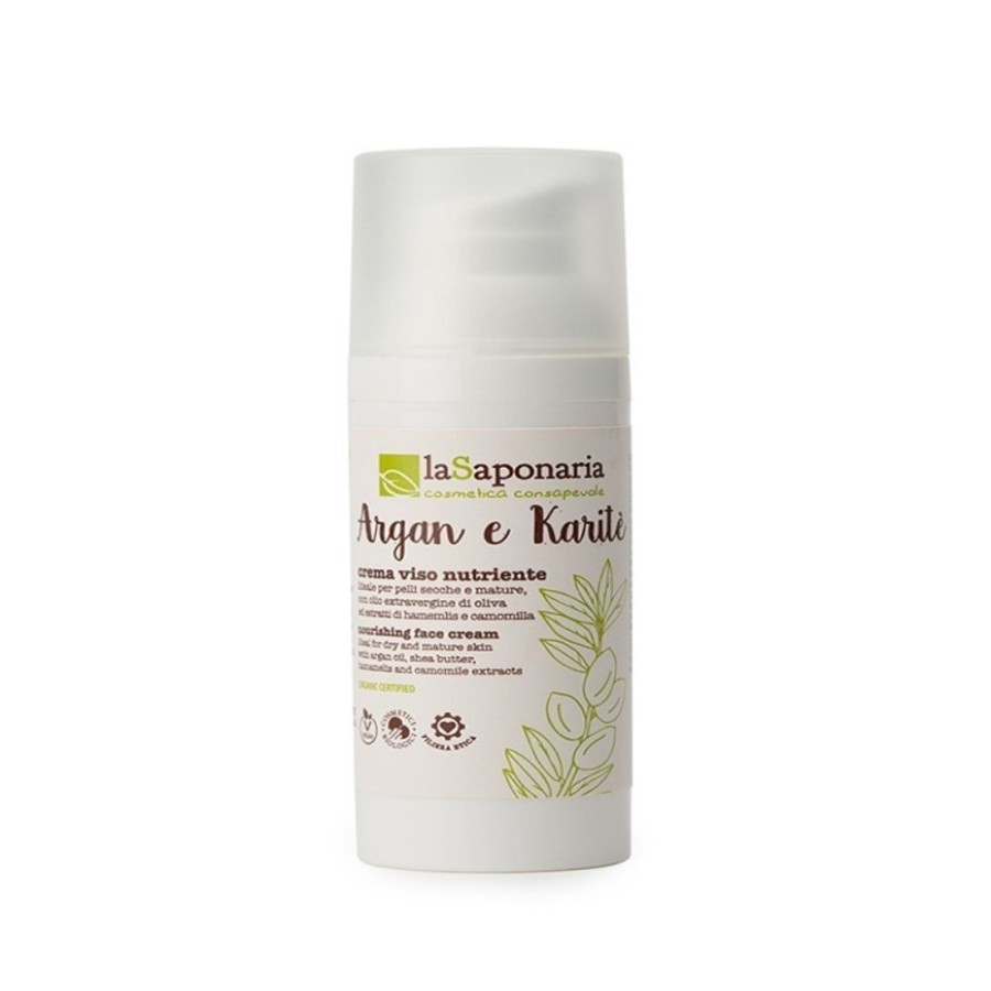 New La Saponaria Crema Viso Nutriente - Argan E Karite'