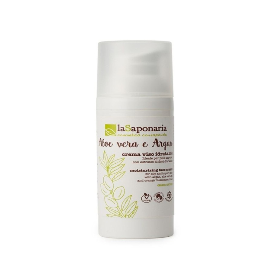 Hot La Saponaria Crema Viso Idratante - Aloe Vera E Argan