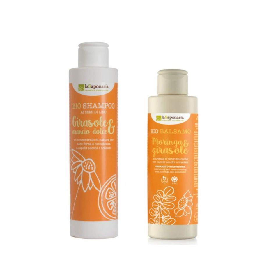 Clearance La Saponaria Kit Nutriente Per Capelli Secchi