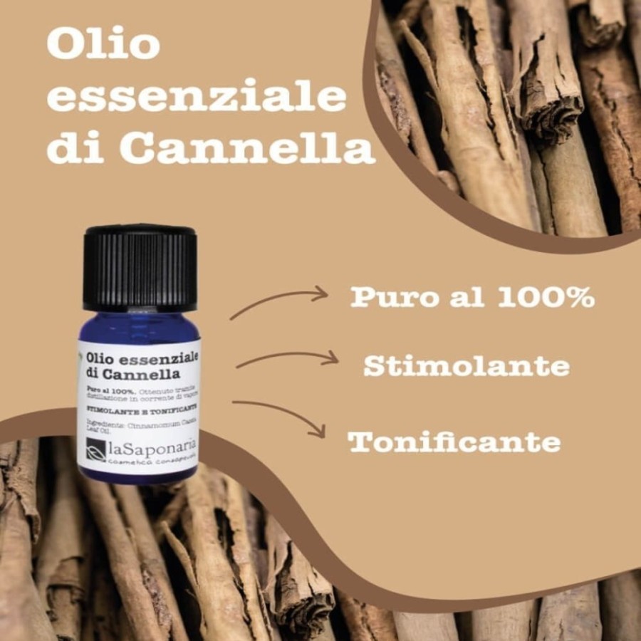 New La Saponaria Olio Essenziale Di Cannella